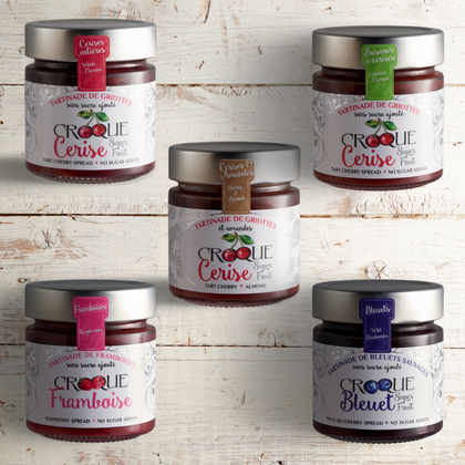 Nos tartinades sans sucre ajouté